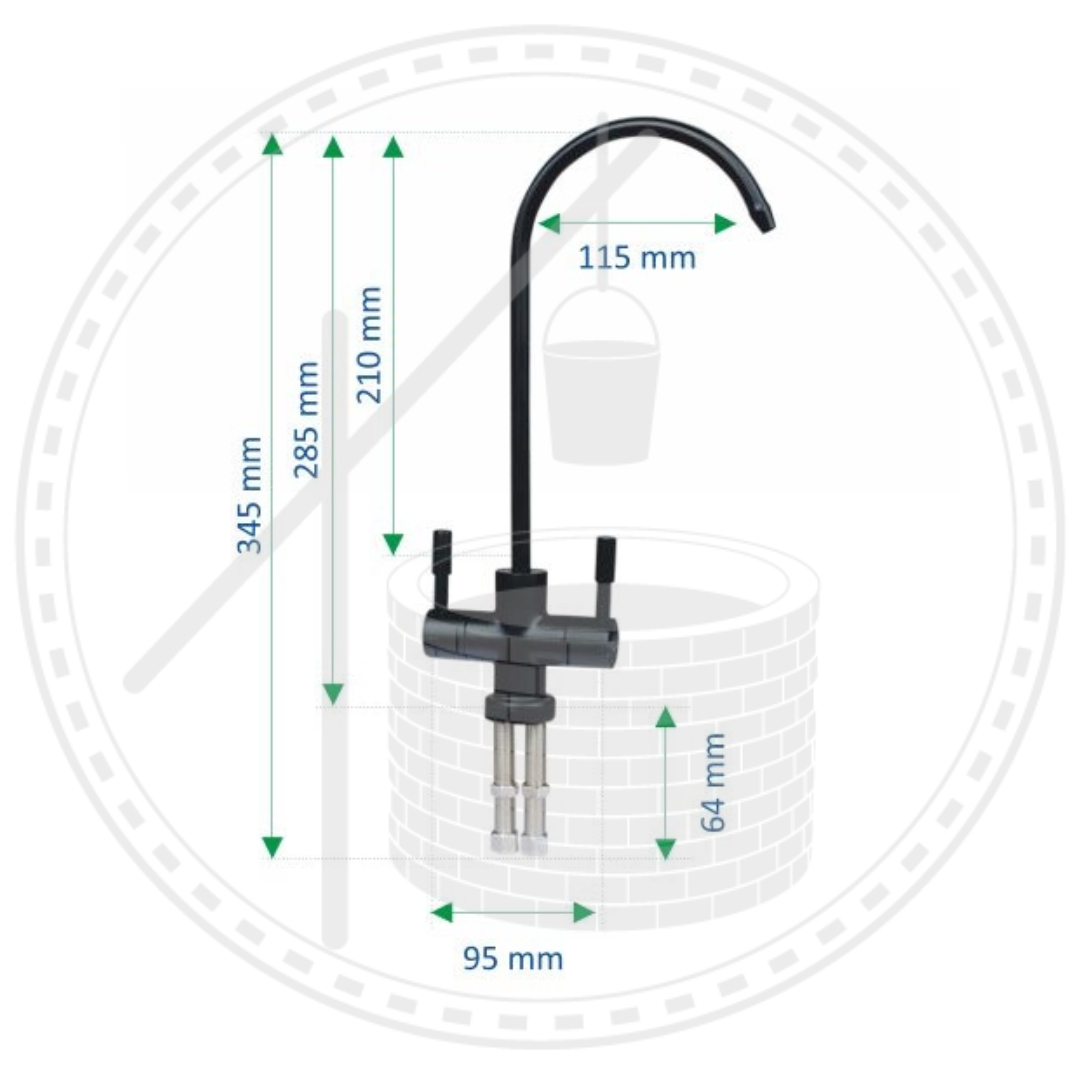 faucet FX02 BKM dimensions